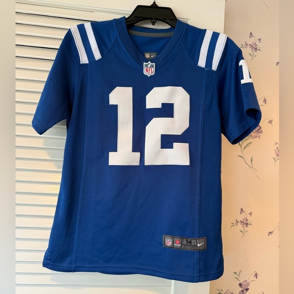 Youth Indianapolis Colts Andrew Luck Nike Royal Color Rush Game Jersey in Medium - Picture 8 of 11